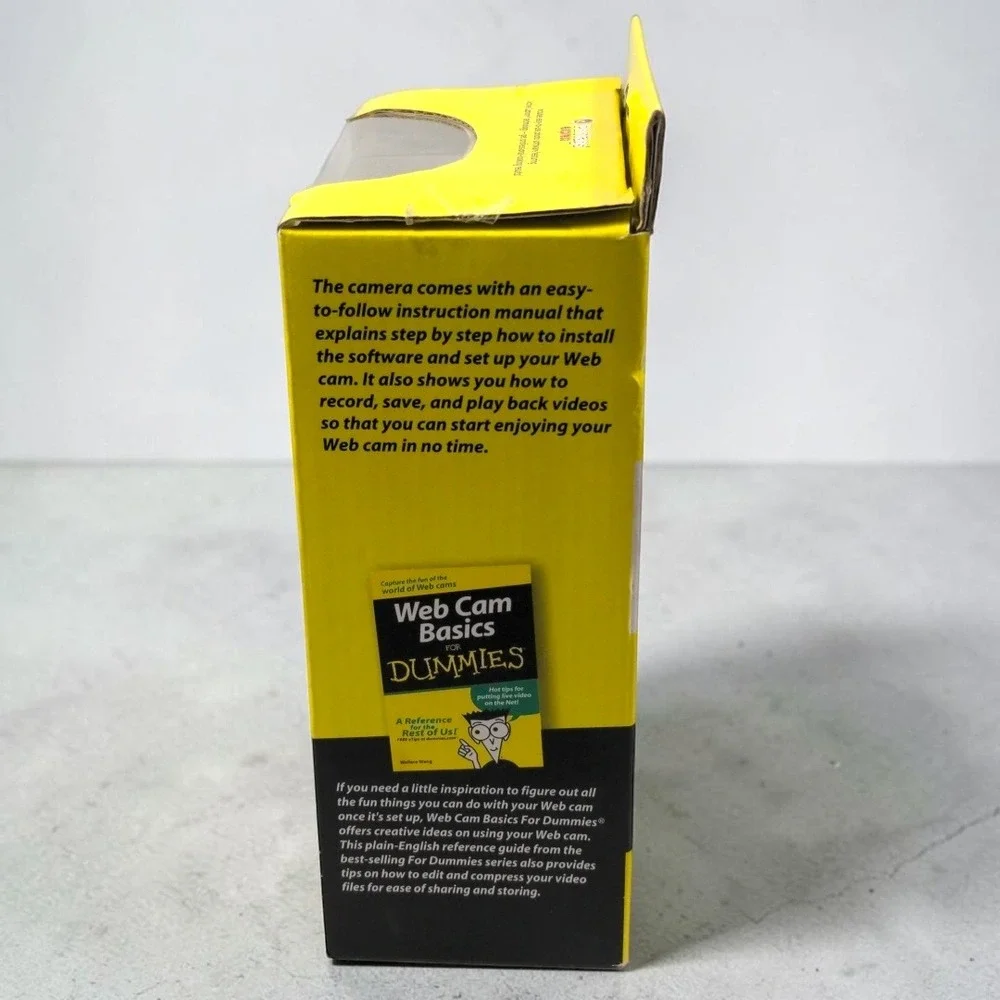 Y2K 2009 Web Cam for Dummies Sealed New Retro Tech PC Camera 49052-DM iConcepts